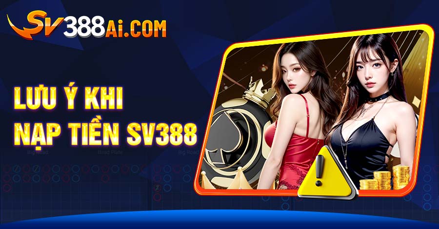 Những lưu ý quan trọng khi thao tác nạp tiền SV388